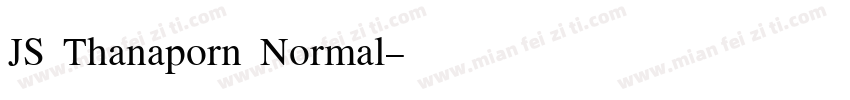 JS Thanaporn Normal字体转换